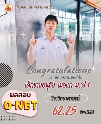 20250312090742.jpg - ขอแสดงความยินดับนักเรียนชั้น ม.3 ที่ได้รับผลสอบ O-NET แต่ละวิชาสูงสุด | https://ssl.ac.th