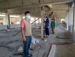 20220211091044.jpg - วิศวกร โยธา จ .เชียงใหม่ ตรวจควบคุมงานร่วมกับคณะกรรมการคุมงานก่อสร้างของโรงเรียน | https://ssl.ac.th