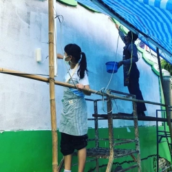 20220414125819(1).jpg - ส่งกำลังใจให้คุณครูยุ้ย ว่าที่ร.ต.ญ.อุบลรัตน์ คงแก้ว และน้องๆนักศึกษาร่วมร้างสรรค์ผลงานศิลป์ | https://ssl.ac.th