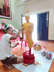 20220527040925(1).jpg - สร้างฐานพระพุทธรูปประจำ รร. - ปิดทององค์พระพุทธรูป - และ ปิดทองฉัตร | https://ssl.ac.th
