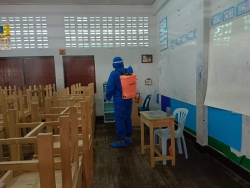 20220630043816(4).jpg - เทศบาลตำบลสันทรายหลวง มาฉีดพ่นน้ำยา ฆ่าเชื้อโควิด-19 | https://ssl.ac.th
