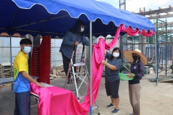 20210920073619.jpg - จัดเตรียมสถานที่สำหรับงานยกเสาเอก | https://ssl.ac.th