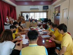 20220913035428.jpg - คุณ.นภาพร (โยธา จ. เชียงใหม่) พร้อมรองฯ คณะครูฯ ตรวจงานก่อสร้างอาคารเรียน | https://ssl.ac.th