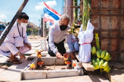 20210922091007(1).jpg - พิธียกเสาเอกและบวงสรวงสิ่งศักดิ์สิทธิ์การก่อสร้างอาคารเรียนแบบ318ล/55-ข เขตแผ่นดินไหว | https://ssl.ac.th