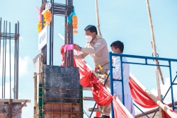 20210922091017(1).jpg - พิธียกเสาเอกและบวงสรวงสิ่งศักดิ์สิทธิ์การก่อสร้างอาคารเรียนแบบ318ล/55-ข เขตแผ่นดินไหว | https://ssl.ac.th