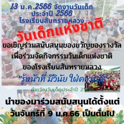 20230112061741.jpg - ขอขอบคุณท่านผู้ปกครองที่ร่วมสมทบทุนและมอบขนมของรางวัลแก่ลูกๆนักเรียนเนื่องในงานวันเด็กแห่งชาติ | https://ssl.ac.th