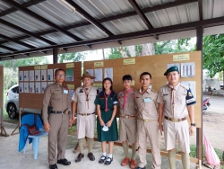 20230515093344.jpg - ลูกเสือ กกต โรงเรียนสันทรายหลวง ทำหน้าที่ประจำหน่วยเลือกตั้ง จำนวน 20 หน่วย | https://ssl.ac.th