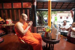 20230805082046.jpg - ร่วมถวายเทียนประเพณีเข้าพรรษา ณ วัดสันทรายหลวง | https://ssl.ac.th