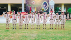 20231124071729(2).jpg - ผู้กำกับลูกเสือ ลูกเสือและเนตรนารีโรงเรียนสันทรายหลวง ร่วมถวายราชสดุดีรัชกาลที่ 6 เนื่องในวันวันพระมหาธีราชเจ้า | https://ssl.ac.th