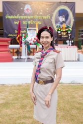 20231124071730(5).jpg - ผู้กำกับลูกเสือ ลูกเสือและเนตรนารีโรงเรียนสันทรายหลวง ร่วมถวายราชสดุดีรัชกาลที่ 6 เนื่องในวันวันพระมหาธีราชเจ้า | https://ssl.ac.th