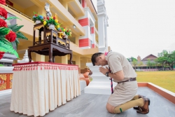 20231124071736(5).jpg - ผู้กำกับลูกเสือ ลูกเสือและเนตรนารีโรงเรียนสันทรายหลวง ร่วมถวายราชสดุดีรัชกาลที่ 6 เนื่องในวันวันพระมหาธีราชเจ้า | https://ssl.ac.th
