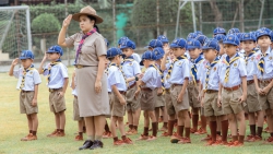 20231124071739(1).jpg - ผู้กำกับลูกเสือ ลูกเสือและเนตรนารีโรงเรียนสันทรายหลวง ร่วมถวายราชสดุดีรัชกาลที่ 6 เนื่องในวันวันพระมหาธีราชเจ้า | https://ssl.ac.th