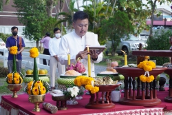 20231209115941.jpg -  พิธีขึ้นศาลพระภูมิเจ้าที่ใหม่ ที่โรงเรียนสันทรายหลวง แผนกอนุบาล | https://ssl.ac.th