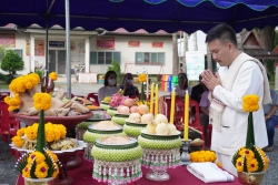20231209120143.jpg -  พิธีขึ้นศาลพระภูมิเจ้าที่ใหม่ ที่โรงเรียนสันทรายหลวง แผนกอนุบาล | https://ssl.ac.th