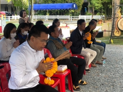 20231209120207.jpg -  พิธีขึ้นศาลพระภูมิเจ้าที่ใหม่ ที่โรงเรียนสันทรายหลวง แผนกอนุบาล | https://ssl.ac.th
