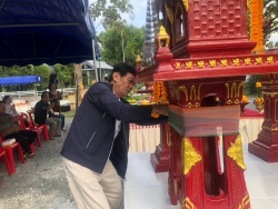 20231209120228.jpg -  พิธีขึ้นศาลพระภูมิเจ้าที่ใหม่ ที่โรงเรียนสันทรายหลวง แผนกอนุบาล | https://ssl.ac.th