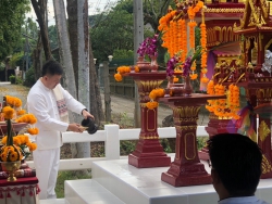 20231209120236.jpg -  พิธีขึ้นศาลพระภูมิเจ้าที่ใหม่ ที่โรงเรียนสันทรายหลวง แผนกอนุบาล | https://ssl.ac.th