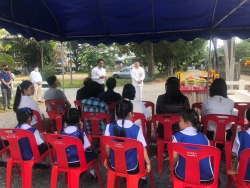 20231209120240.jpg -  พิธีขึ้นศาลพระภูมิเจ้าที่ใหม่ ที่โรงเรียนสันทรายหลวง แผนกอนุบาล | https://ssl.ac.th