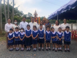 20231209120249.jpg -  พิธีขึ้นศาลพระภูมิเจ้าที่ใหม่ ที่โรงเรียนสันทรายหลวง แผนกอนุบาล | https://ssl.ac.th