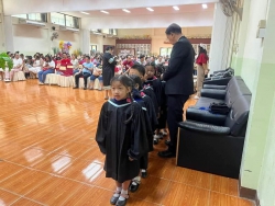20240408032815(1).jpg - โรงเรียนสันทรายหลวงให้บริการแก่โรงเรียนอนุบาลวรสินป์ในพิธีมอบใบประกาศนียบัตรของนักเรียนชี้นอนุบาล 3 | https://ssl.ac.th