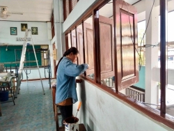 20240427090938(1).jpg - งานปรับปรุงซ่อมแซม พัฒนาอาคารสถานที่ เตรียมพร้อมก่อนเปิดภาคเรียน 1/67 | https://ssl.ac.th