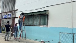 20240602111224.jpg - โรงเรียนสันทรายหลวงเร่งพัฒนากายภาพให้สวยงาม สะอาด น่าอยู่น่าเรียน | https://ssl.ac.th