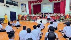 20240814030051.jpg - หัวหน้าส่วนคดีสถานพินิจเด็กและเยาวชน มาให้ความรู้และเพื่อสร้างความตระหนัก กับนักเรียนสันทรายหลวง | https://ssl.ac.th